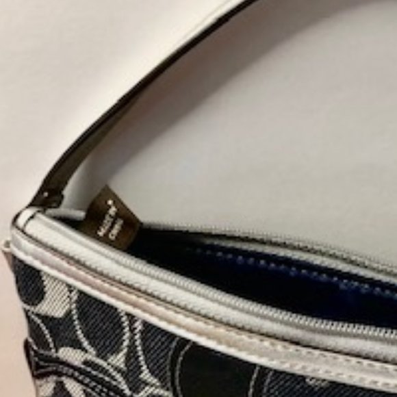 Coach Wristlet Blue and Gray Denim Purse - Picture 11 of 11